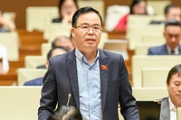 Đại biểu Trần Văn Khải (Đoàn Ninh Bình). (Ảnh: DUY LINH)