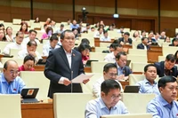 Đại biểu Nguyễn Tâm Hùng (Đoàn Thành phố Hồ Chí Minh). (Ảnh: DUY LINH)