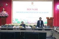 Thứ trưởng Tư pháp Mai Lương Khôi phát biểu khai mạc hội nghị. (Ảnh: TL)