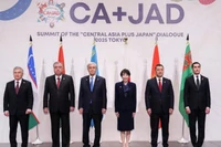 Các nhà lãnh đạo dự Hội nghị thượng đỉnh Đối thoại Nhật Bản+Trung Á tại Tokyo.