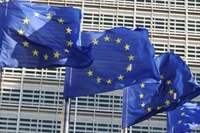 Cờ của Liên minh châu Âu (EU). (Ảnh: Tân Hoa xã)