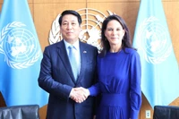 Chủ tịch nước Lương Cường gặp Chủ tịch Đại hội đồng Liên hợp quốc Annalena Baerbock. (Ảnh: TTXVN)