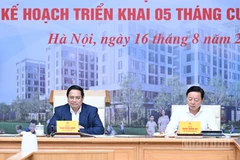 Thủ tướng Phạm Minh Chính chủ trì Hội nghị sơ kết việc thực hiện chỉ tiêu phát triển nhà ở xã hội 7 tháng đầu năm 2025.