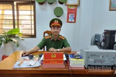 Trung tá Dương Tư Thường - Đội trưởng Đội Hướng dẫn điều tra tội phạm về trật tự xã hội, Công an tỉnh An Giang.