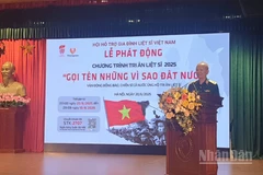 Trung tướng Hoàng Khánh Hưng, Chủ tịch hội Hỗ trợ gia đình liệt sĩ Việt Nam phát động chiến dịch.