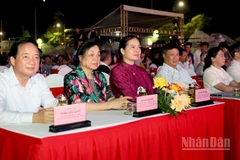 Thượng tướng Trịnh Văn Quyết, Bí thư Trung ương Đảng, Chủ nhiệm Tổng cục Chính trị Quân đội nhân dân Việt Nam dự chương trình.