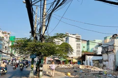 Các mặt bằng thu hồi đã bàn giao cho đơn vị thi công tuyến metro số 2 Bến Thành-Tham Lương. (Ảnh: Báo Nhân Dân)