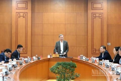 Tổng Bí thư Tô Lâm chủ trì làm việc về chủ trương, chính sách đối với người khuyết tật. (Ảnh ĐĂNG KHOA)