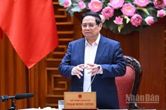 Thủ tướng Phạm Minh Chính phát biểu chỉ đạo tại buổi làm việc với Bộ Quốc phòng và các bộ, ngành liên quan.