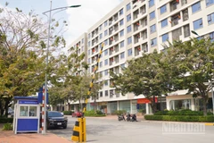 Hình ảnh khu nhà ở xã hội được đưa vào sử dụng.