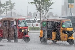 Mưa lớn ở Campuchia. (Nguồn: Khmer Times)