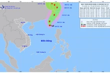Áp thấp nhiệt đới đã mạnh lên thành Bão số 2, giật cấp 12 ở khu vực Bắc Biển Đông 