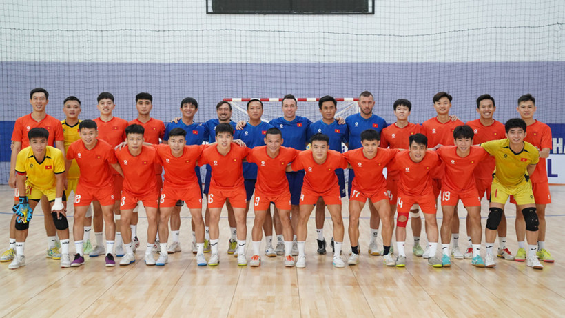 Đội tuyển futsal Việt Nam chuẩn bị tham dự Vòng chung kết futsal châu Á 2026. (Ảnh: VFF)
