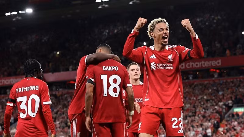Tiền đạo người Pháp - Hugo Ekitike có màn ra mắt mỹ mãn tại Premier League. (Ảnh: Liverpool FC)