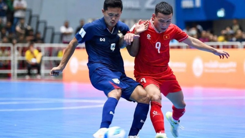 Đội tuyển futsal Việt Nam chung bảng cùng đội tuyển futsal Thái Lan. (Ảnh: VFF)