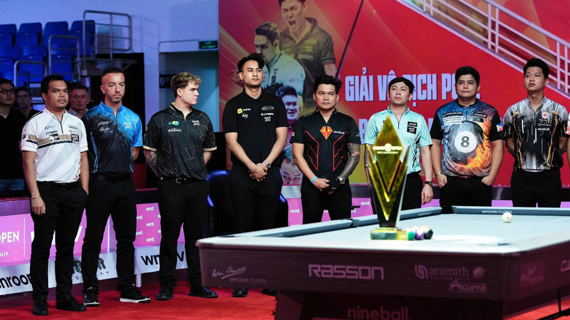 Các tay cơ hàng đầu thế giới tranh tài tại Hanoi Open Pool Championship 2025.