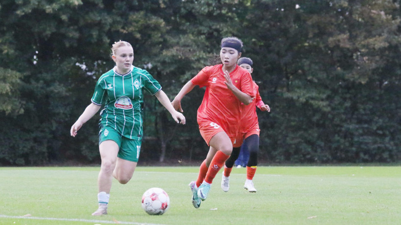 U17 nữ Việt Nam đối đầu Werder Bremen II. (Ảnh: VFF)
