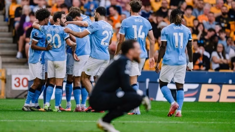 Đương kim vô địch Manchester City tạm đứng đầu bảng sau vòng 1 Ngoại hạng Anh 2025/26. (Ảnh: MCFC)