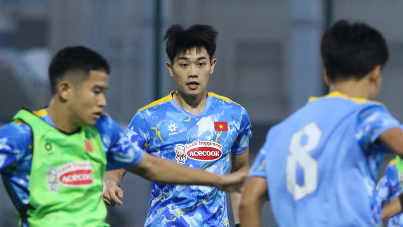 Nguyễn Đình Bắc và các đồng đội chuẩn bị cho hành trình tại Vòng chung kết U23 châu Á 2026. (Ảnh: VFF)