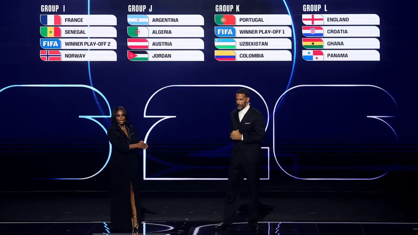 Buổi lễ bốc thăm chia bảng World Cup 2026. (Ảnh: FIFA)