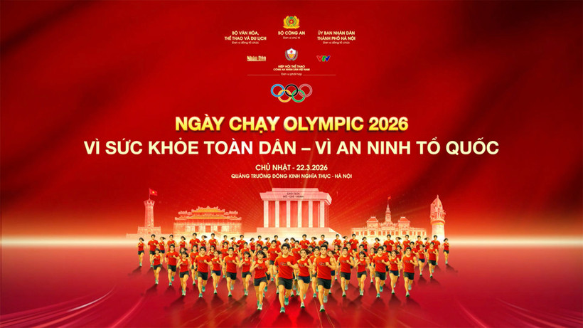 Khởi động Ngày chạy Olympic - Vì sức khỏe toàn dân - vì an ninh Tổ quốc năm 2026. 