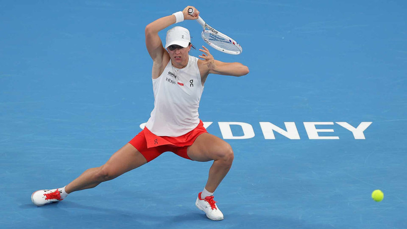 Iga Swiatek thi đấu ấn tượng để giúp đội tuyển quần vợt Ba Lan dẫn trước 1-0. (Ảnh: United Cup)