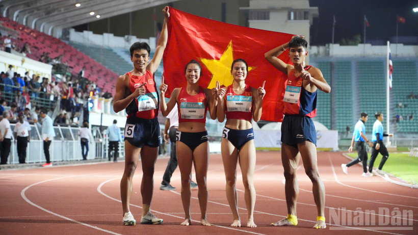 Điền kinh là điểm sáng của Đoàn Thể thao Việt Nam tại SEA Games 33. (Ảnh: HOÀNG MINH)