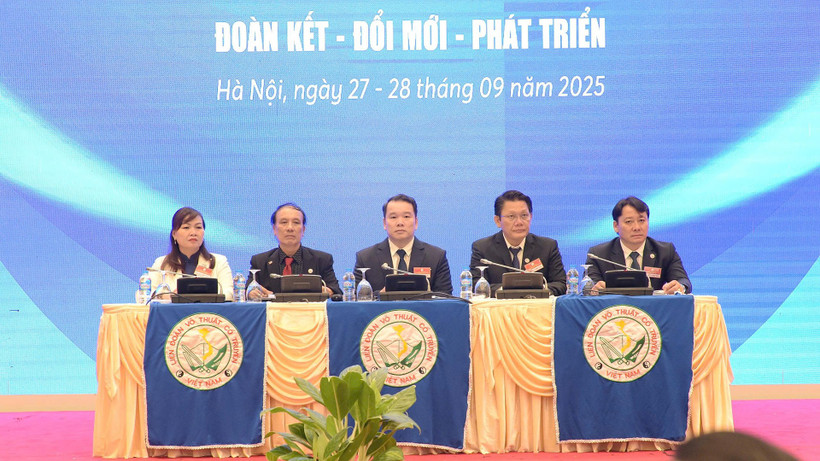 Đại diện Ban Chấp hành Liên đoàn Võ thuật cổ truyền Việt Nam. 