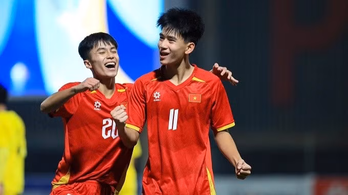 U17 Việt Nam xuất sắc tiến vào Vòng chung kết U17 châu Á 2026 với thành tích toàn thắng vòng loại. (Ảnh: Đức Cường/VFF)