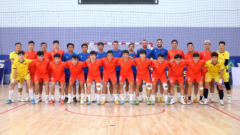 Các thành viên đội tuyển futsal Việt Nam hướng tới SEA Games 33 diễn ra tại Thái Lan vào cuối năm. (Ảnh: VFF)