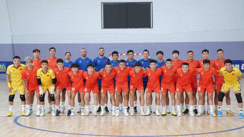 Lực lượng đội tuyển futsal Việt Nam hướng tới SEA Games 33. (Ảnh: VFF)