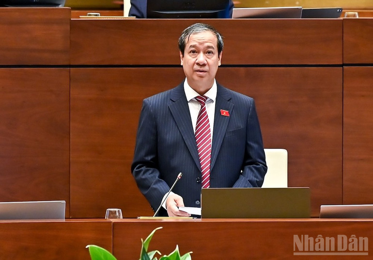 Bộ trưởng Giáo dục và Đào tạo Nguyễn Kim Sơn. (Ảnh: DUY LINH) ndo_br_bo-truong-nguyen-kim-son.jpg