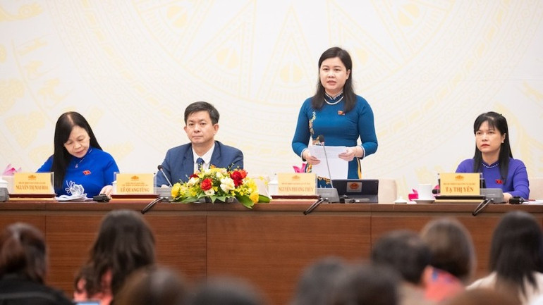 Bà Nguyễn Phương Thủy, Phó Chủ nhiệm Ủy ban Tư pháp và Pháp luật của Quốc hội. (Ảnh: DUY LINH) ba-thuy-5854.jpg