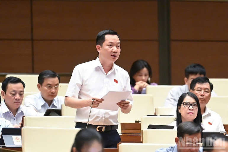 Đại biểu Trịnh Xuân An (Đoàn Đồng Nai). (Ảnh: DUY LINH) ndo_br_db-trinh-xuan-an.jpg