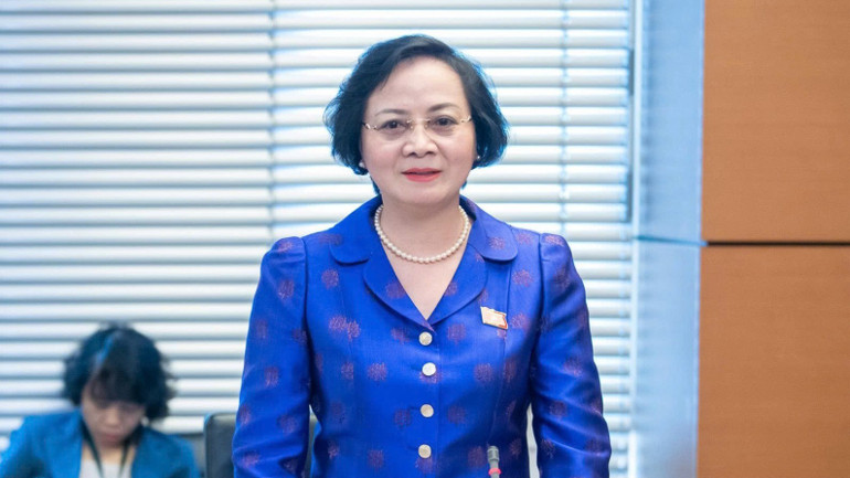 Bộ trưởng Nội vụ Phạm Thị Thanh Trà. (Ảnh: X.T) ba-tra-6417.jpg