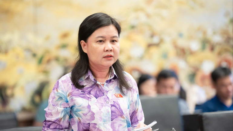 Đại biểu Nguyễn Phương Thủy (Đoàn thành phố Hà Nội), Phó Chủ nhiệm Ủy ban Pháp luật và Tư pháp. (Ảnh: PHẠM THẮNG) phuong-thuy-2605.jpg