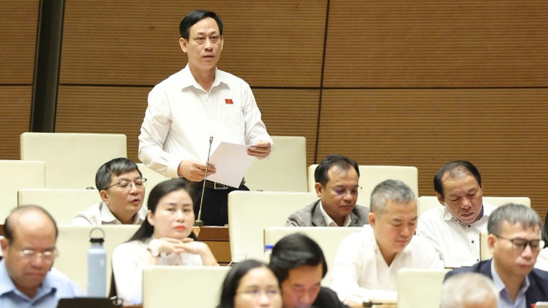 Đại biểu Mai Văn Hải (Đoàn Thanh Hóa). (Ảnh: DUY LINH) mai-van-hai-thanh-hoa-5446.jpg