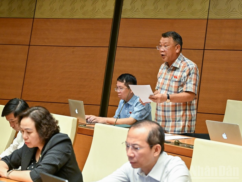 Đại biểu Nguyễn Tạo (Đoàn Lâm Đồng). (Ảnh: DUY LINH) ndo_br_nguyen-tao-lam-dong.jpg