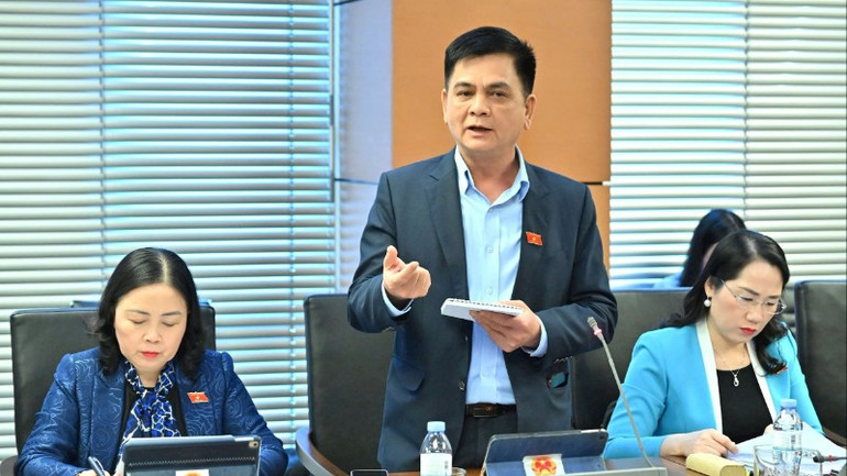 Đại biểu Nguyễn Lâm Thành (Đoàn Thái Nguyên). (Ảnh: P.THẮNG) db-lam-thanh-6260.jpg