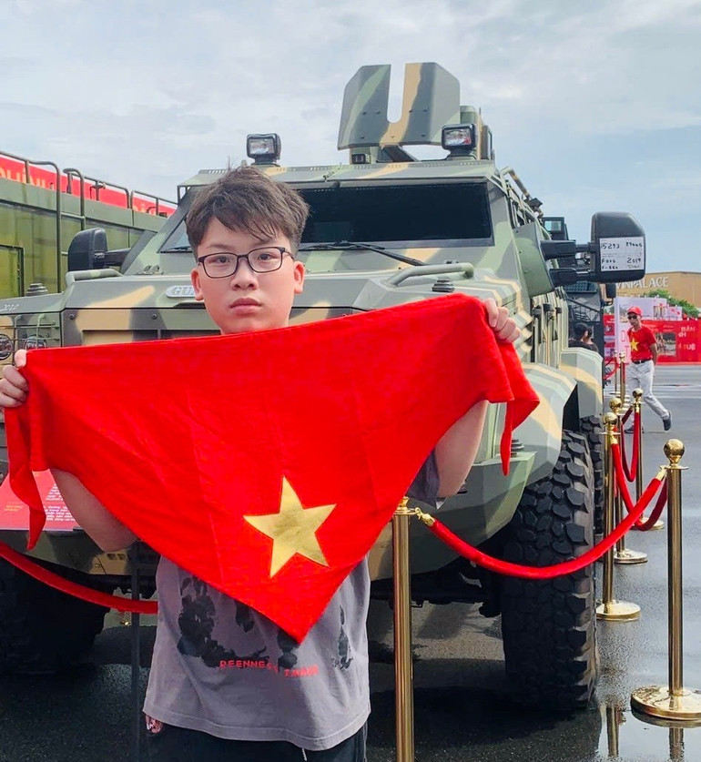 Em Phan Hải Đăng (học sinh Trường THCS Dương Phúc Tư, tỉnh Hưng Yên). (Ảnh: THU HẰNG) em-dang.jpg