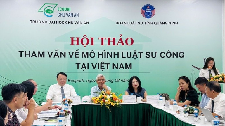 Quang cảnh hội thảo. (Ảnh: TH) hthao-luat-su-cong-4006.jpg