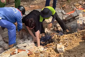 Hiện trường vụ tại nạn. (Ảnh: Quý Ngọc)