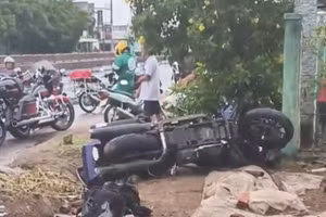 Hiện trường vụ tai nạn.