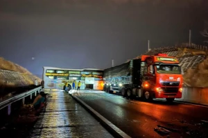 Hiện trường vụ tai nạn.