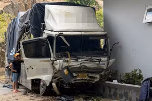 Hiện trường vụ tai nạn.