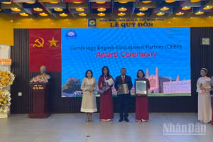 Trường tiểu học, trung học cơ sở và trung học phổ thông Lê Quý Đôn đón nhận Cambridge English Educational Partner.