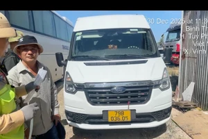 Xe khách vi phạm.