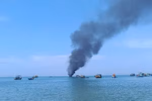 Hiện trường vụ cháy.