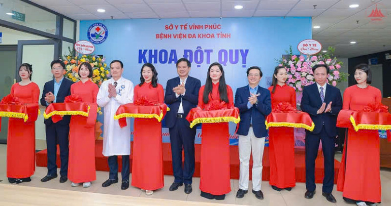 Khai trương Khoa Đột quỵ, Bệnh viện Đa khoa tỉnh Vĩnh Phúc.
