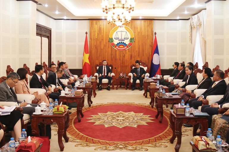 Quang cảnh hội đàm. (Ảnh: Trịnh Dũng)